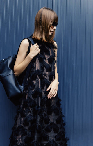 Evening Gown A-Line Maxi Dress With Stars - Julia Allert