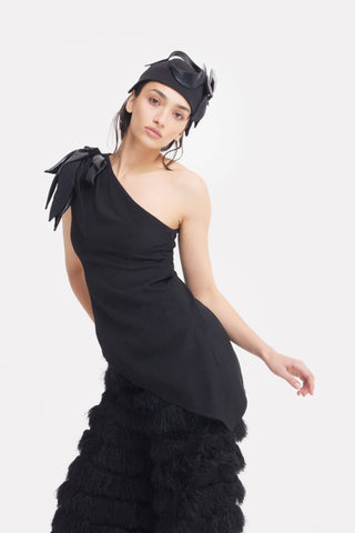 Evening Statement Fringe Palazzo Pants – Black - Julia Allert