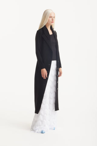 Evening Statement Fringe Palazzo Pants – White