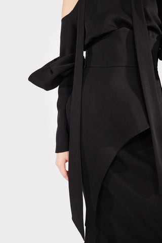 Fashion Accent Belt With Fringe Black - Julia Allert