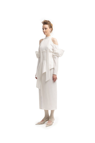 Fashion Accent Belt With Fringe White - Julia Allert