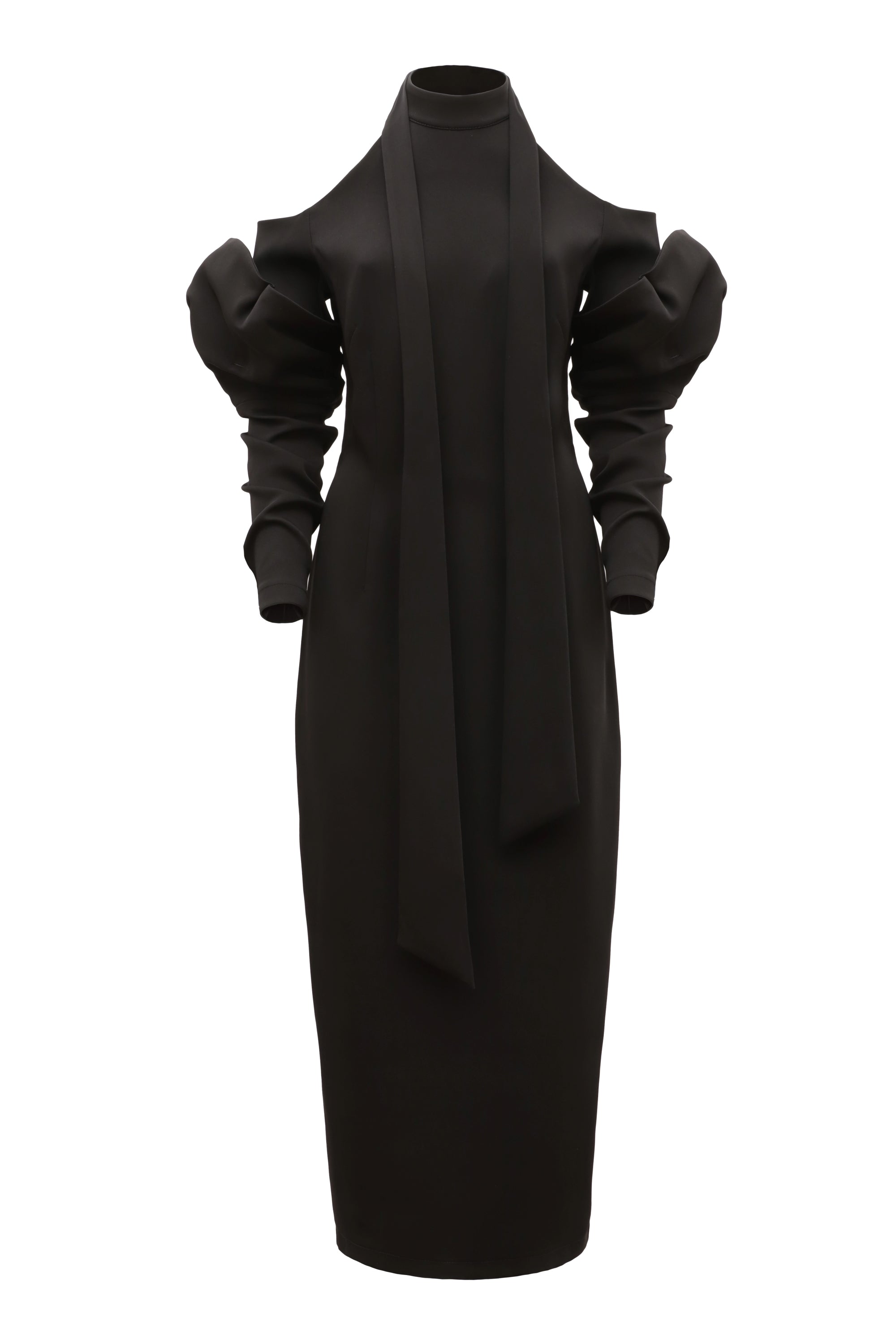 cold shoulder midi summer dresses Saara Neutral Cold Shoulder Ruched Midi Dress, XL / Neutrals