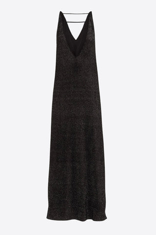 Fashion Evening Double Dress Metallic Black - Julia Allert