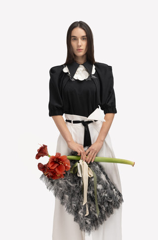 Fashion Forward Wide-Leg Pants & Contrast Belt - Ivory