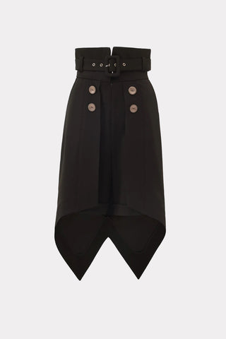 Fashion Shorts With Skirt Overlay Black