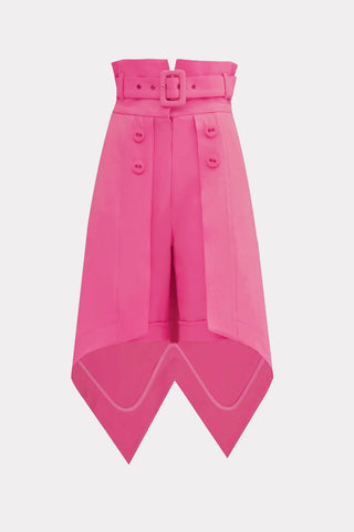 Fashion Shorts With Skirt Overlay Pink