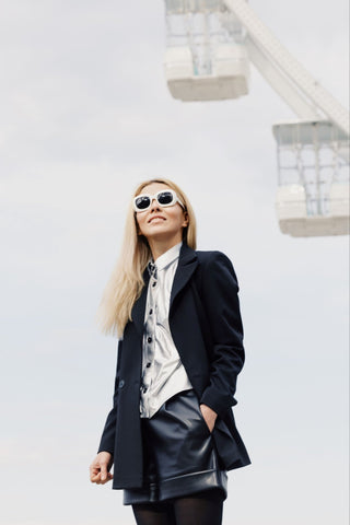 Faux Leather Shorts Black - Julia Allert