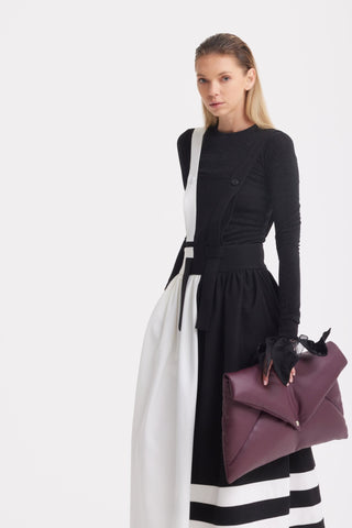 Fitted Long Sleeve Top Black Lurex - Julia Allert