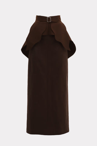 Floor Length High-Waisted Skirt With Separate Belt - Two-Piece Set