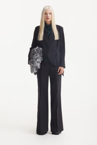 Formal Flared Trousers Black