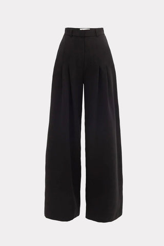 Formal Wide Leg Palazzo Trousers Black - Julia Allert