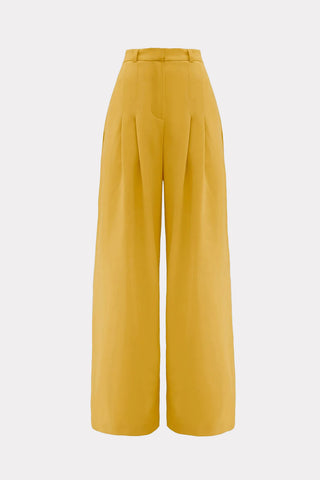 Formal Wide Leg Palazzo Trousers Yellow