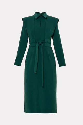 Green Fashion Fitted Midi Dress