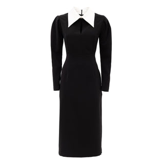 Black Formal Midi Dress