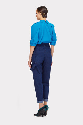 High Rise Mom Fit Jeans Cargo - Julia Allert