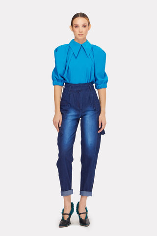 High Rise Mom Fit Jeans Cargo - Julia Allert