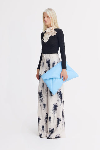 Ivory Jellyfish Print Tailored Pants – Capsule Edition - Julia Allert