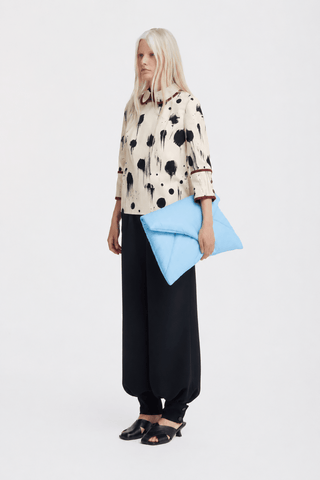 Ivory Polka Dot Blouse With Cuffs – Capsule Edition - Julia Allert