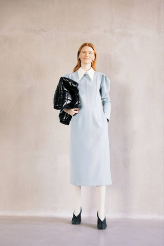 Light Blue Formal Midi Dress - Julia Allert