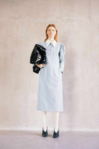 Light Blue Formal Midi Dress - Julia Allert