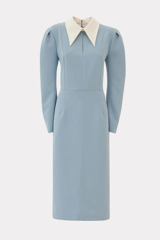Light Blue Formal Midi Dress