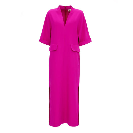 Maxi Dress With Pockets Pink