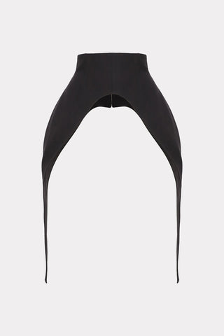 Minimalist Black Waist Corset For Layering Black - Julia Allert