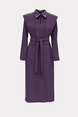 Pale Violet Fashion Fitted Midi Dress