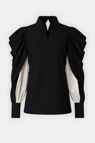 Party Minimalist Long Sleeve Top - Black - Julia Allert
