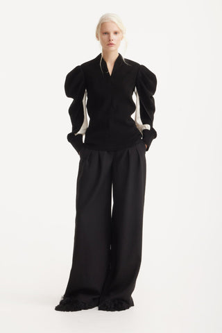 Party Minimalist Long Sleeve Top - Black - Julia Allert