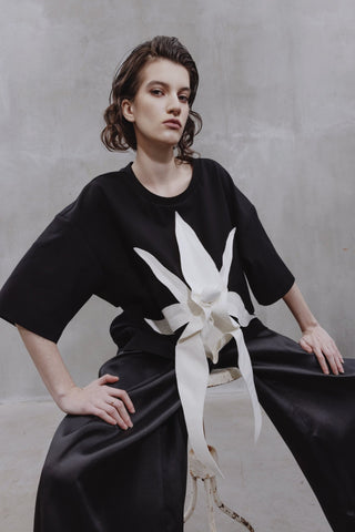Relaxed Fit Knit Top – Black - Julia Allert