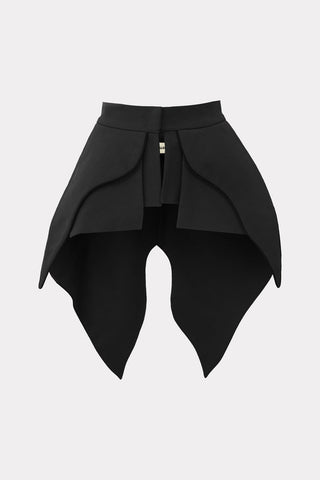 Sculpted Peplum Belt Black - Julia Allert
