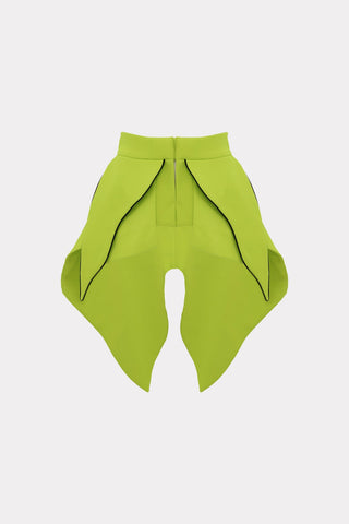 Sculpted Peplum Belt Neon Lime - Julia Allert
