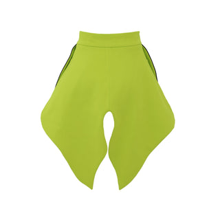 Sculpted Peplum Belt Neon Lime