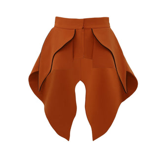 Sculpted Peplum Belt Orange