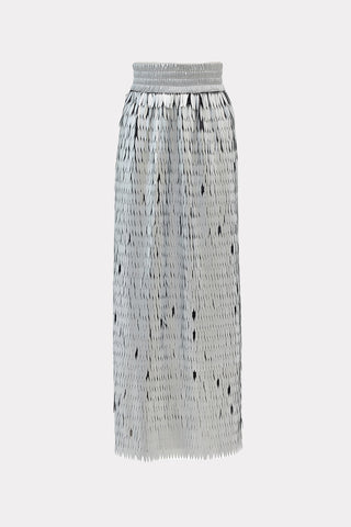 Party Straight Maxi Sequin Skirt Silver