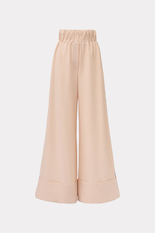 Soft Touch Flowy Trousers Peach Nude - Julia Allert