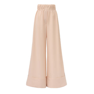 Soft Touch Flowy Trousers Peach Nude