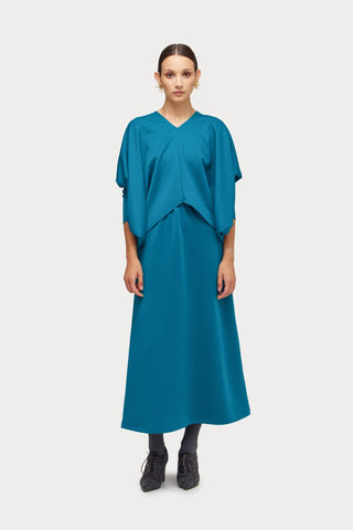 Stylish Fall Fashion Blouse And Skirt Set Emerald - Julia Allert