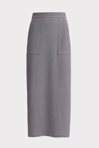 Summer Crinkled Sleeveless Top & Long Skirt Two-Piece Set - Grey - Julia Allert