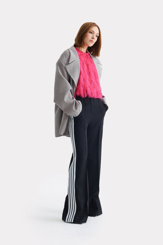 Tailored Sport-Chic Trousers - Black - Julia Allert