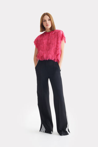 Tailored Sport-Chic Trousers - Black - Julia Allert
