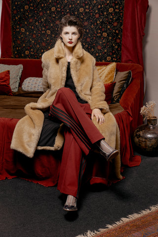 Tailored Sport-Chic Trousers - Red