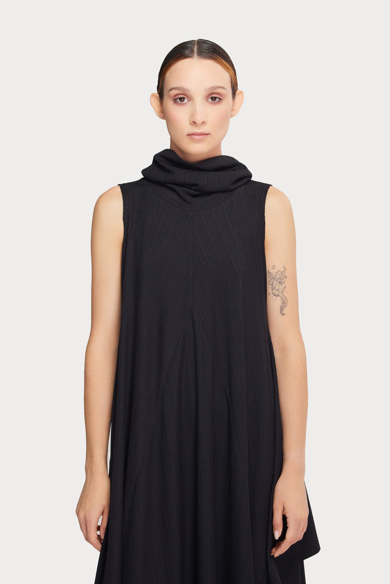 Two-Piece Set Knit Dress And Pants Black XS Two-Piece Set Knit Dress And Pants Black XS