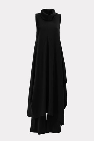 Two-Piece Set Knit Dress And Pants Black