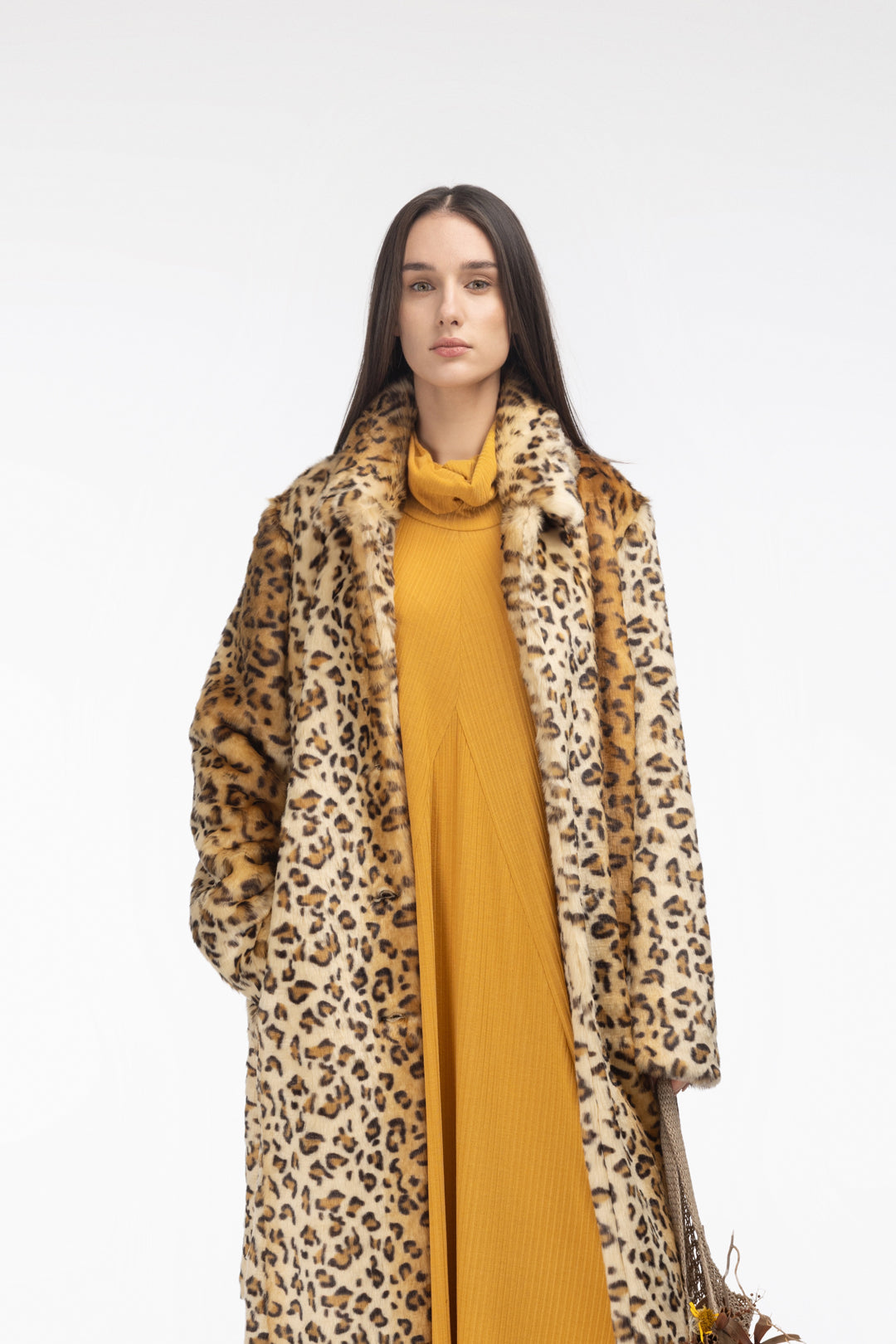 Two-Piece Set Knit Dress And Pants - Orange l Two-Piece Set Knit Dress And Pants - Orange l