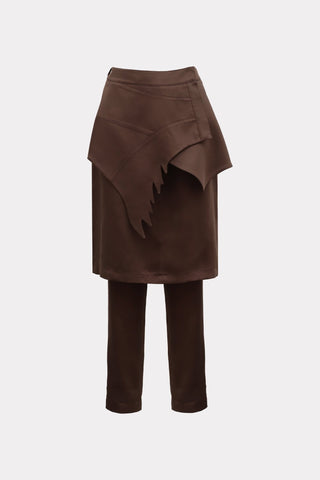 Unique Hybrid Satin Skirt-Pants Brown - Julia Allert