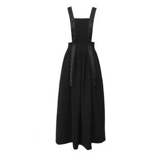 Midi Apron Dress With Adjustable Straps