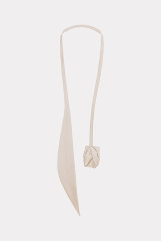 Versatile Transformable Handmade Tie-Belt Ivory - Julia Allert