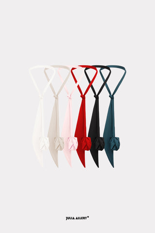 Versatile Transformable Handmade Tie-Belt Ivory